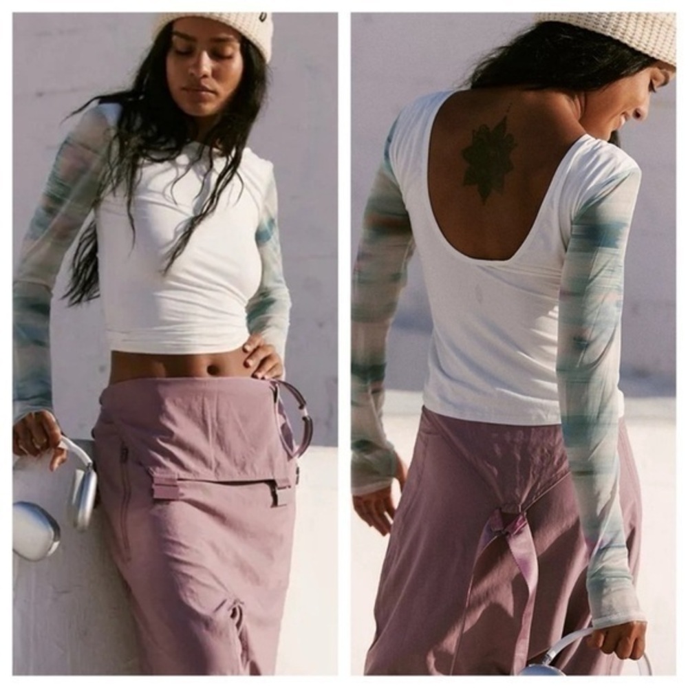 New FP Movement Marathon Layer Top-Meadow Motion Soft Light
